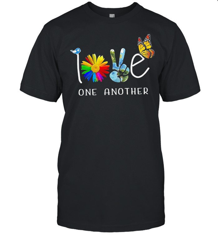 Sunshine world love one another shirt