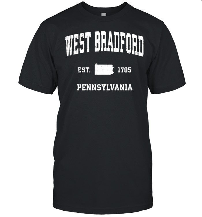 West Bradford Pennsylvania PA Vintage Athletic shirt