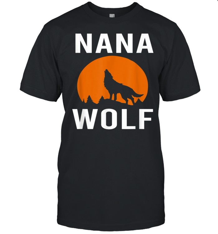 Wolves With Moon Family Matching Nana Wolf shirt
