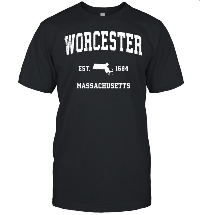 Worcester Massachusetts MA Vintage Athletic shirt