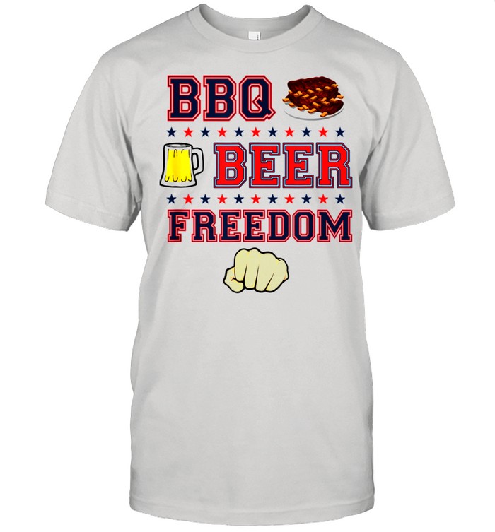 Barbecue Beer Freedom Cooking Chef Dad shirt