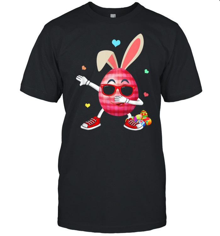 Dabbing Rabbit Easter Day Eggs Dab Boys Girls Kid bunny shirt