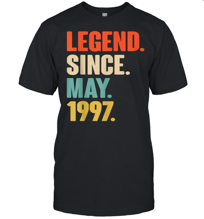 Legend Since May 1997 Birthday For 24 Year Old shirt