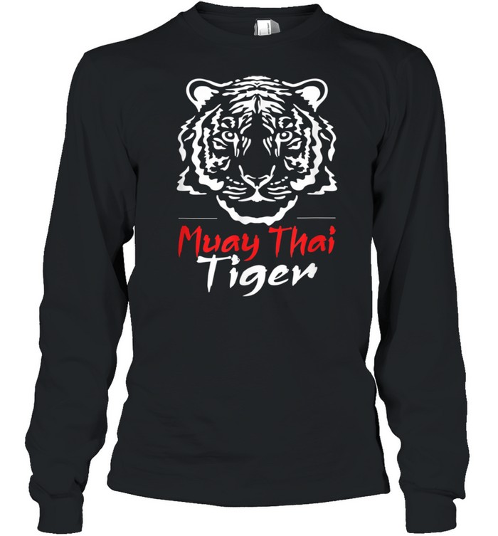 Muay Thai Tiger Kickboxing MMA shirt Long Sleeved T-shirt