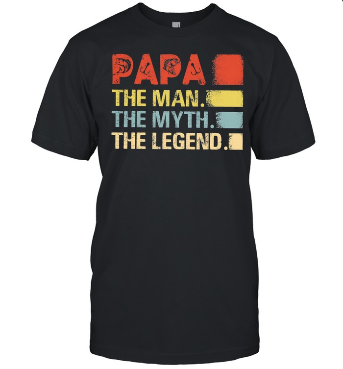 Papa the man the myth the legend vintage shirt