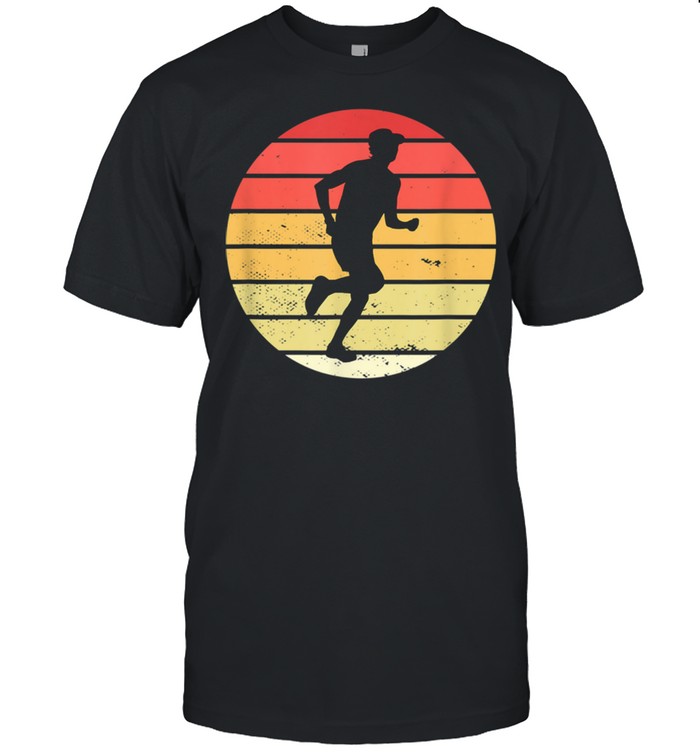 Vintage marathon runner jogger running shirt