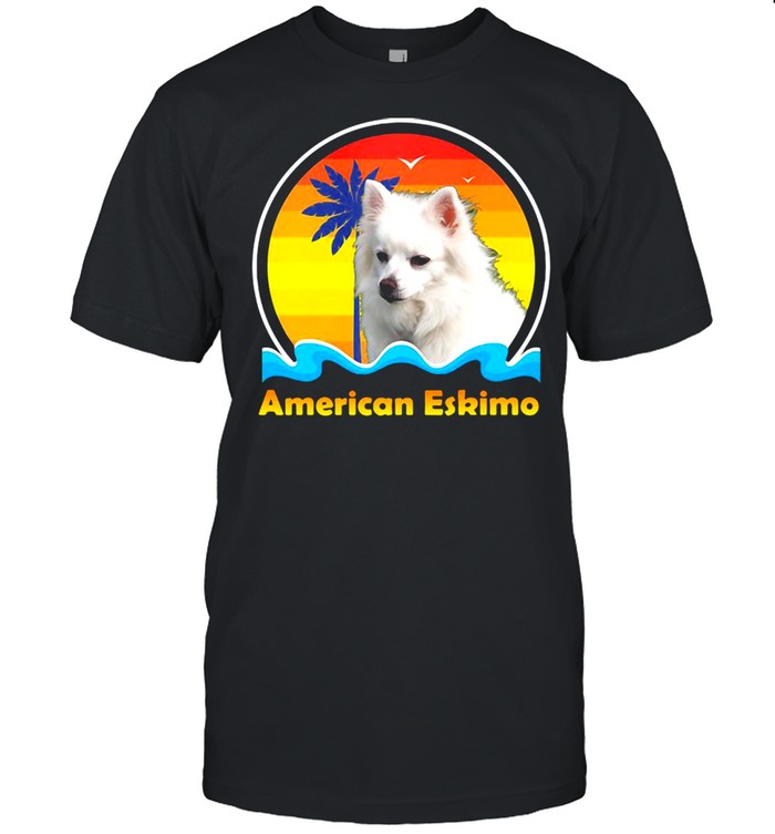 American Eskimo Vintage Retro T-shirt