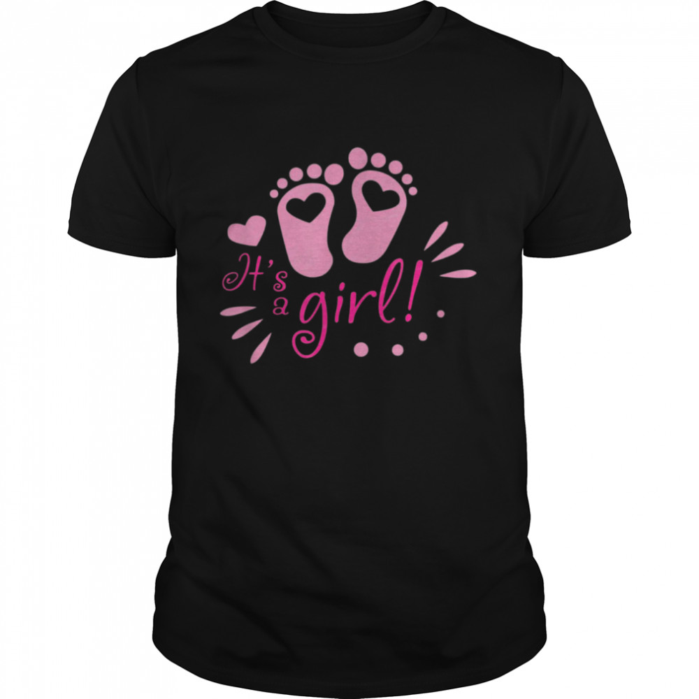 Baby reveal for announcement of pregnancy boy or girl shirt