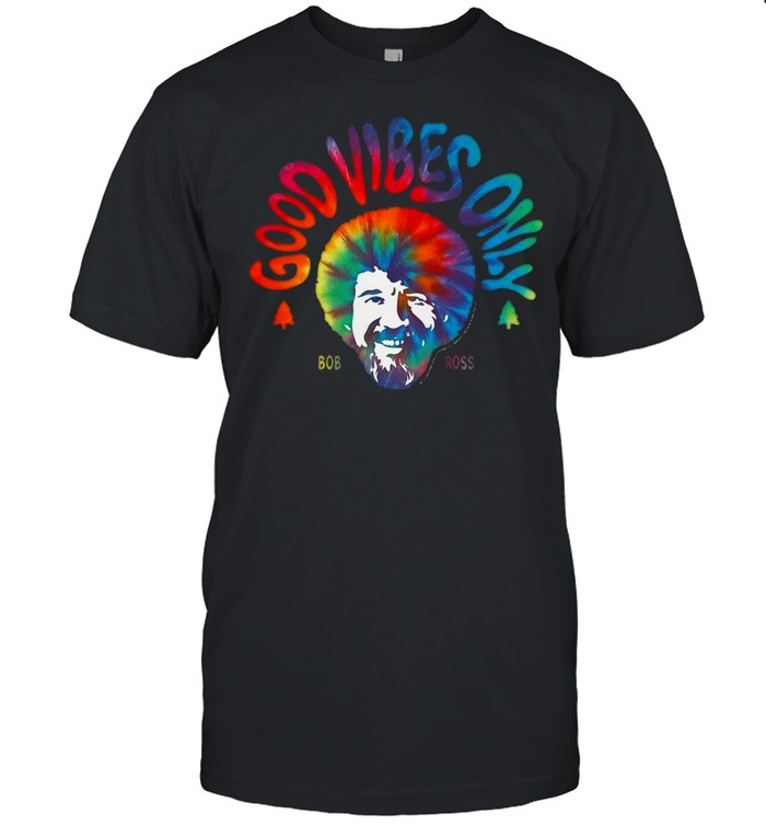 Bob Ross Good Vibes Only Official White T-shirt