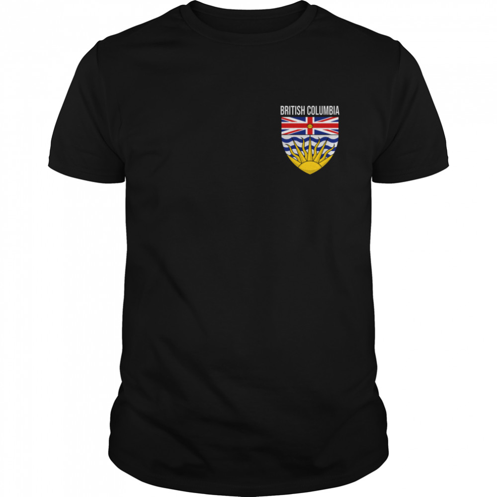 BRITISH COLUMBIA BC CANADA FLAG COAT OF ARMS VICTORIA PRIDE shirt