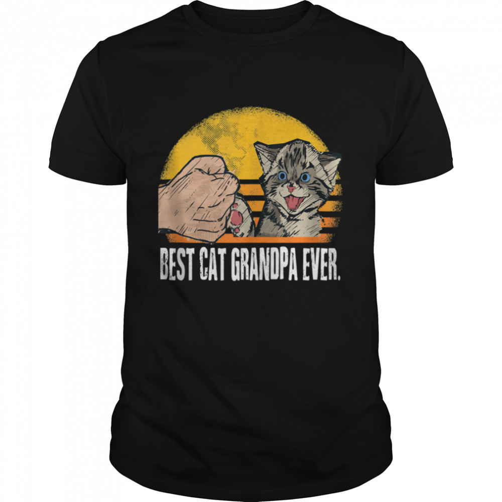 Cat Grandpa Vintage Eighties Cat Retro Distressed 2021 shirt