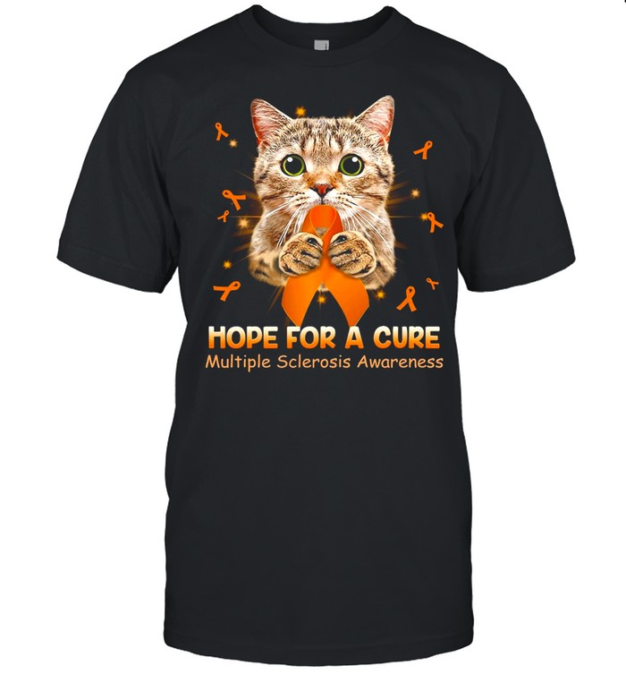 Cat Hope For A Cure Multiple Sclerosis Awareness Shirt