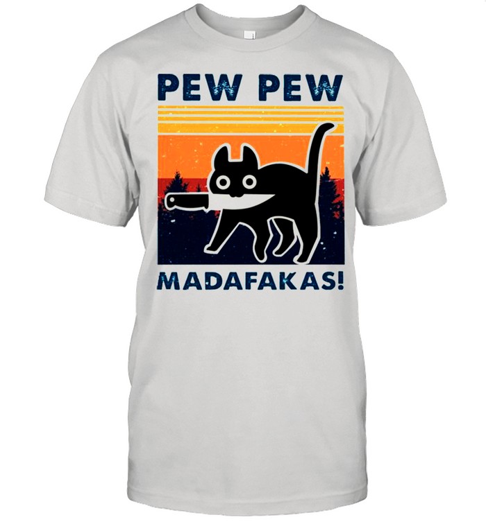 Chucky cat pew pew madafakas vintage shirt