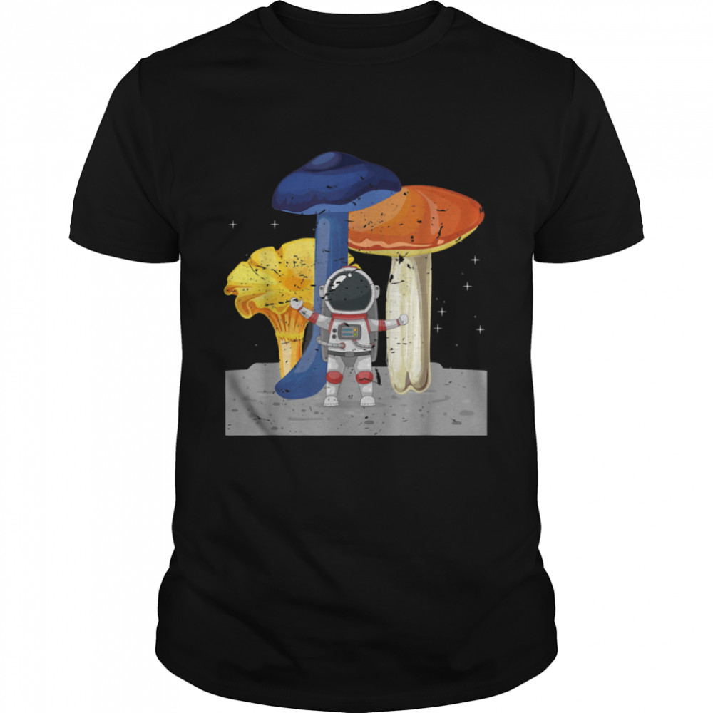 Cool Space Astronaut Psychedelic Magic Mushroom shirt