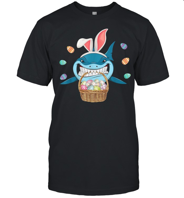 Easter Girls Bunny Shark shirt