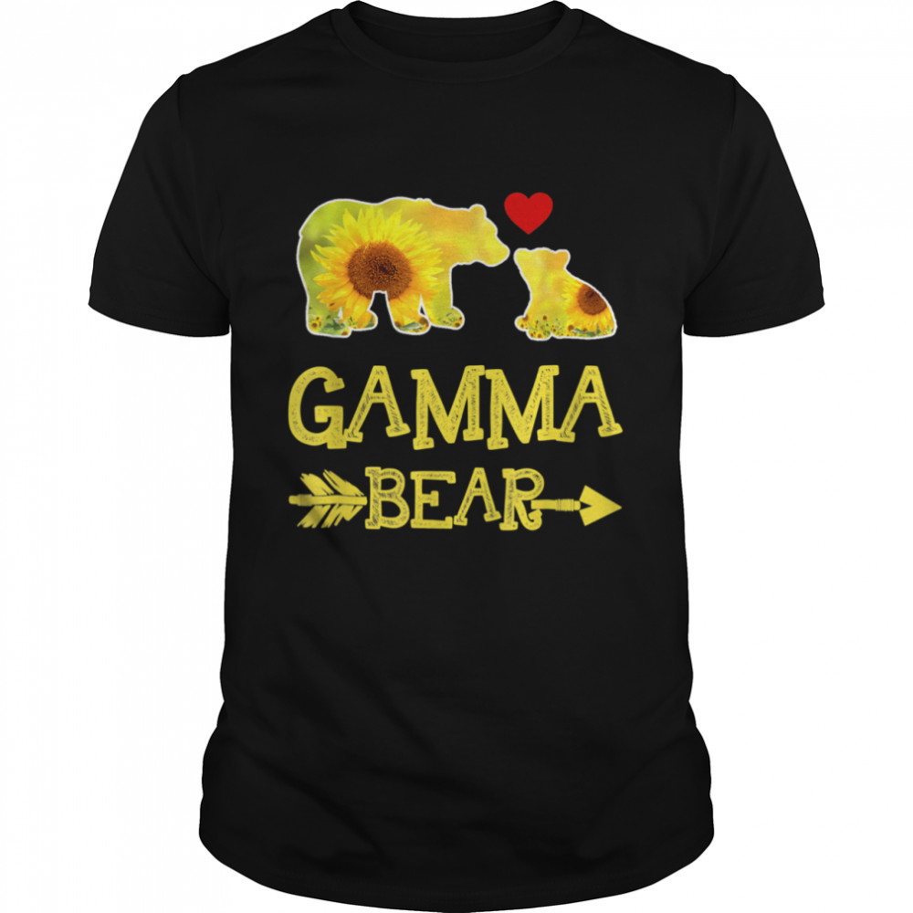 Gamma Bear Sunflower Mother Father Family Matching shirt