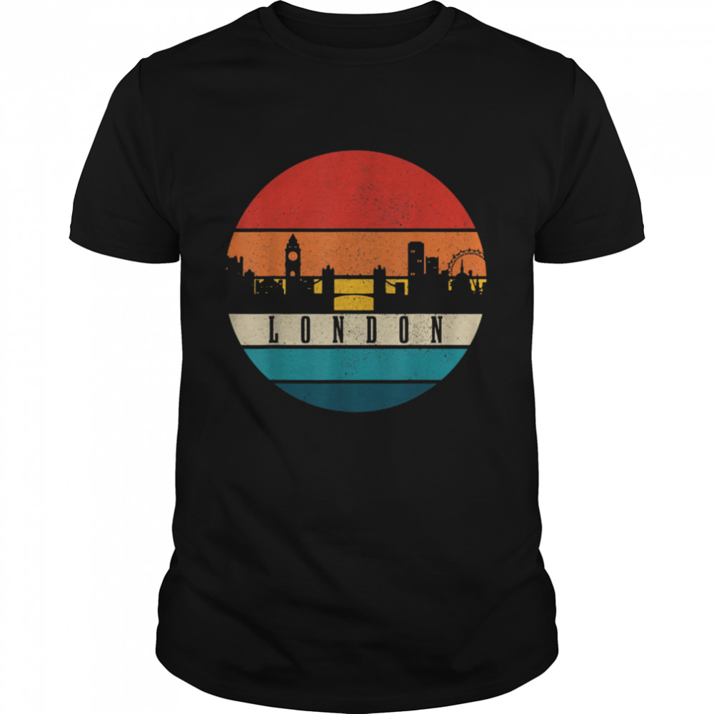 London Skyline UK Vintage United Kingdom England London shirt