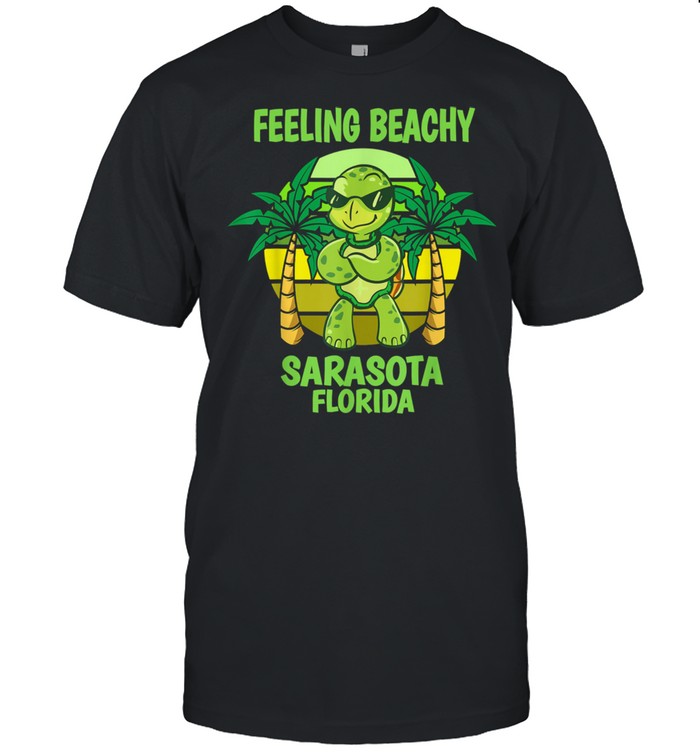 Sarasota Florida Cool Turtle Saying Vacation shirt