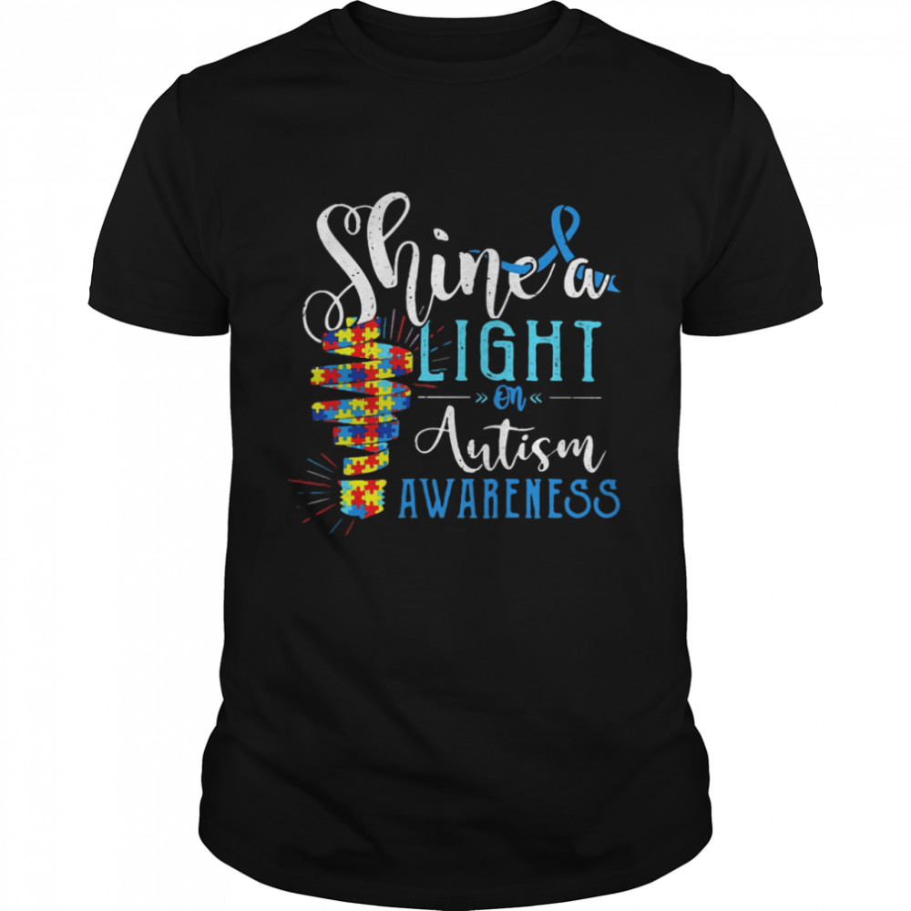 Shine A Light On Autism Awareness Shirt