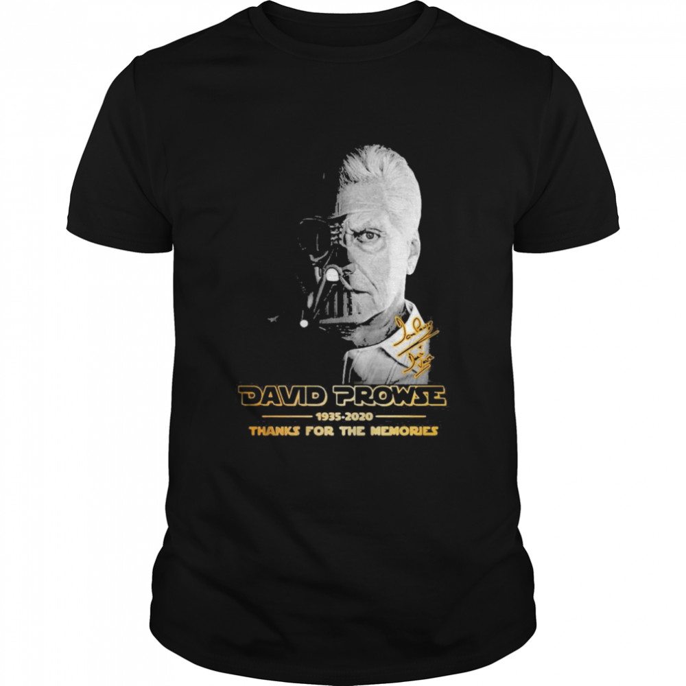 David Prowse 1935-2021 Thanks For The Memories Signature Shirt