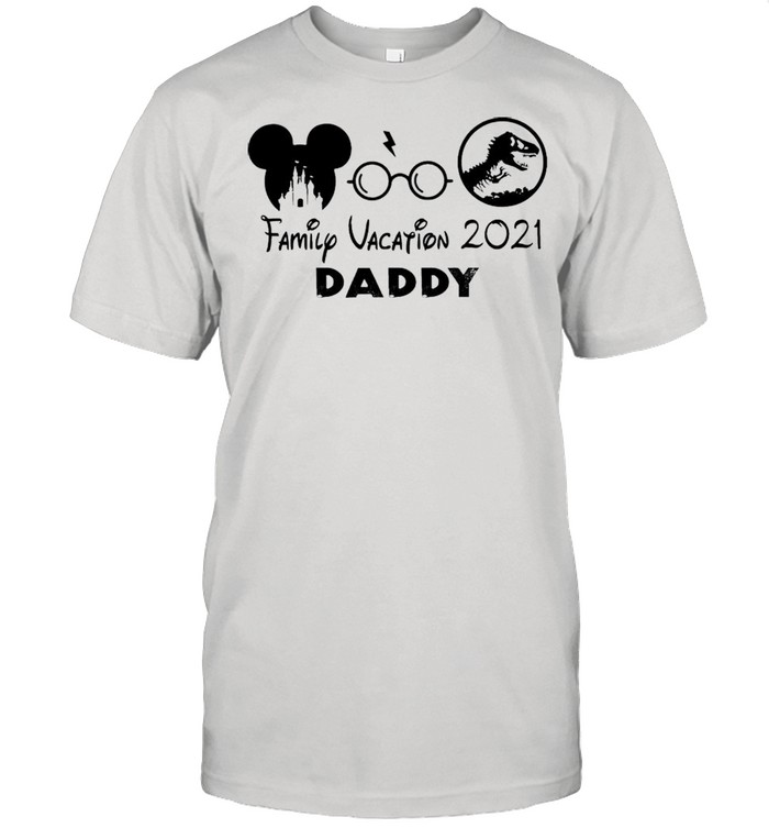 Mickey Glasses Dinosaur Family Vacation 2021 Daddy Shirt