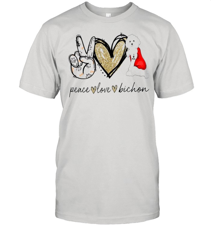 Peace Love Bichon Dog Lover Mother’s Day shirt