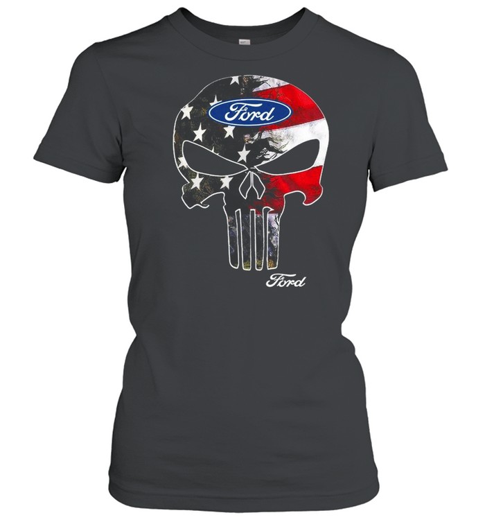 Skull Ford American Flag shirt Classic Women's T-shirt