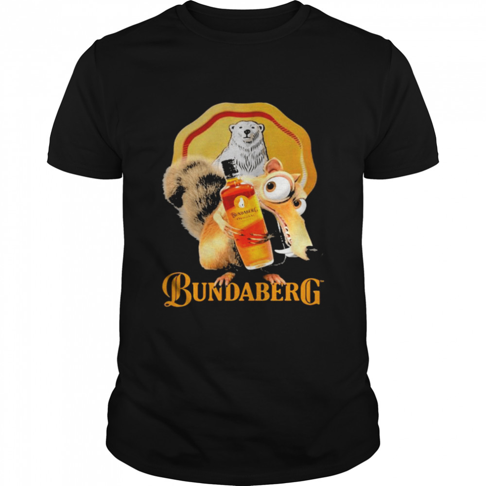 Squirrel Scrat With Logo Bundaberg Shirt