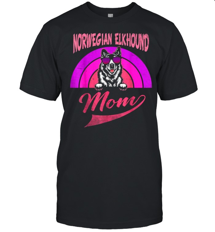 Vintage Norwegian Elkhound Mom Mother’s Day Shirt