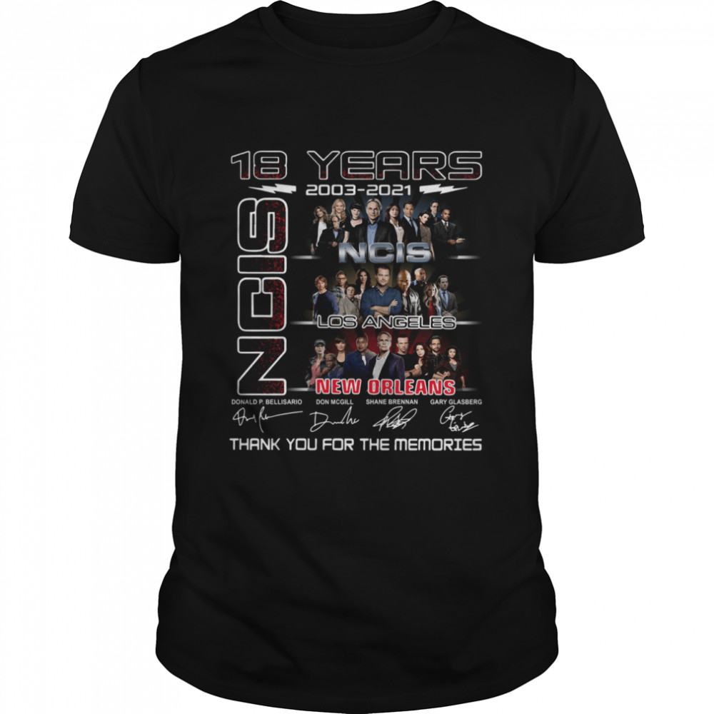 Ncis Los Angeles New Orleans Signatures Shirt