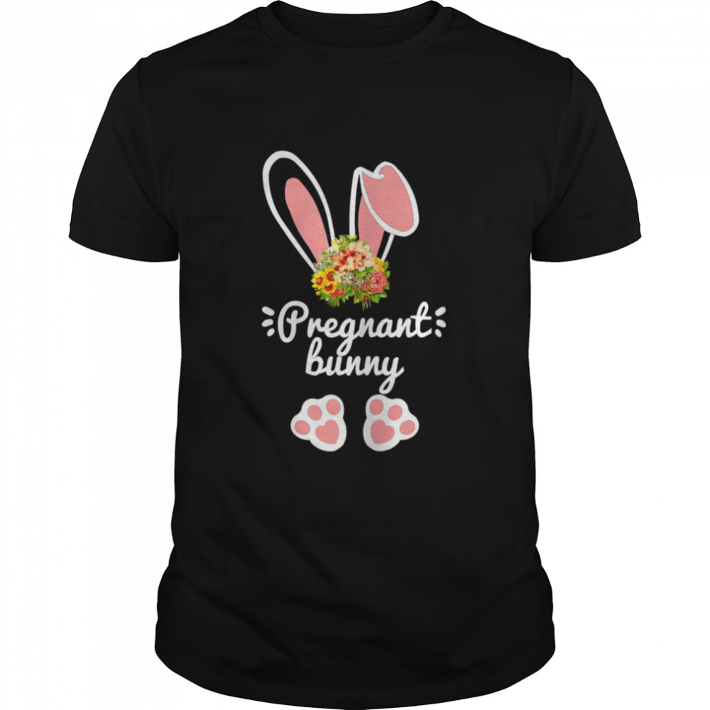 Pregnant matching family easter outfits bunny costume Shirt