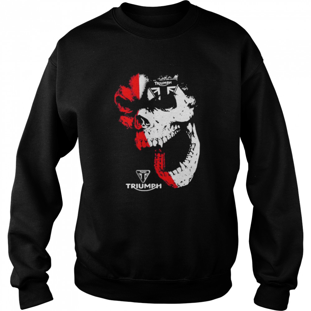 Skull With Logo Triumph  Unisex Sweatshirt