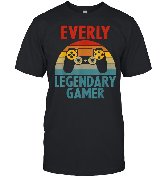 EVERLY Name Personalized Gaming Geek Birthday shirt