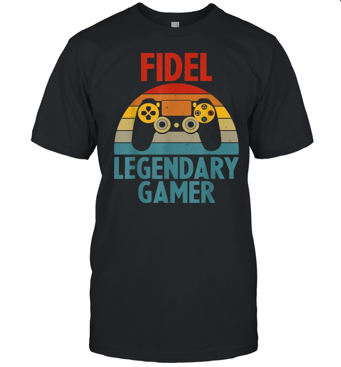 FIDEL Name Personalized Gaming Geek Birthday shirt