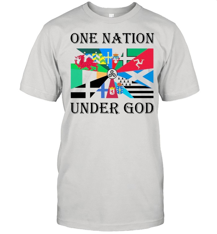 Klub Liga Inggris Flag One Nation Under God Shirt