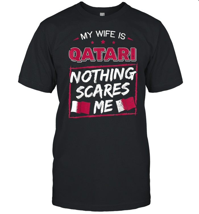 My Wife Is Qatari State of Qatar Heritage Roots Flag Pride shirt