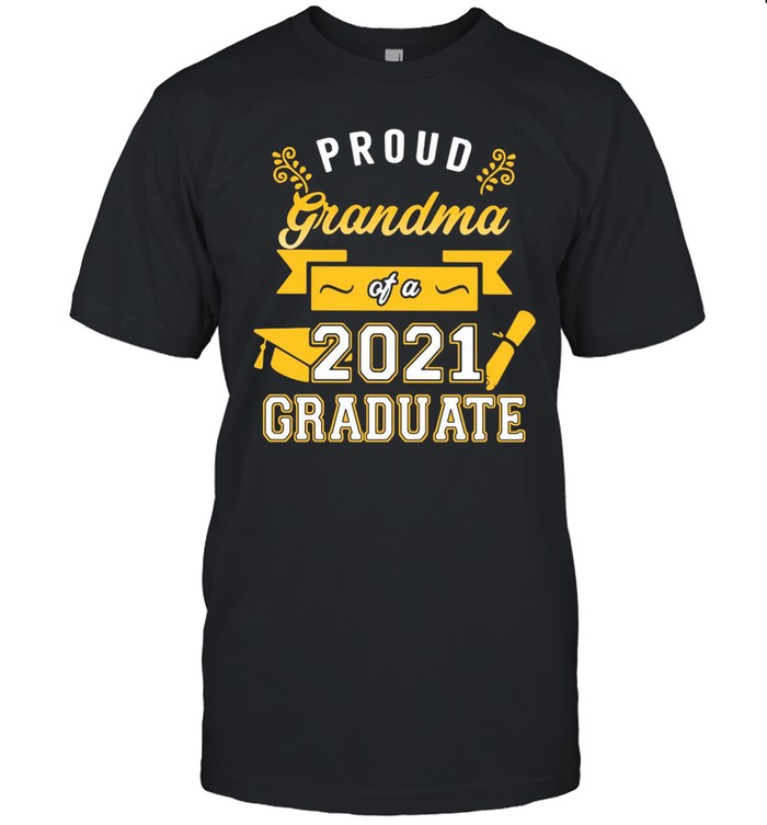 Proud Dad Of A 2021 Graduate Gold T-shirt