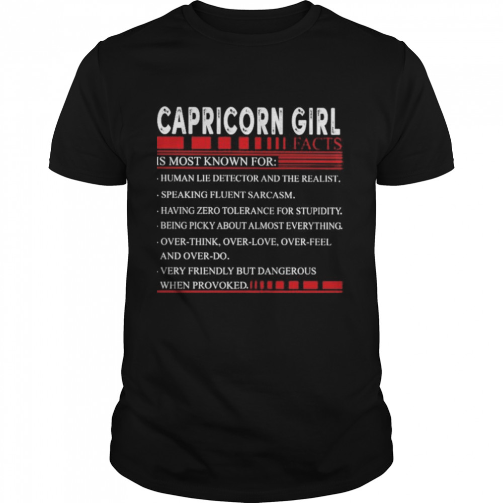 Capricorn girl facts is most known for shirt