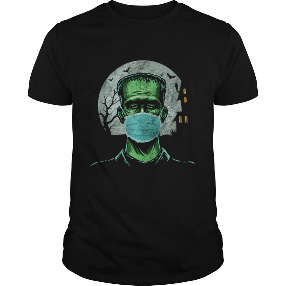 Frankenstein Wearing Mask Shirt