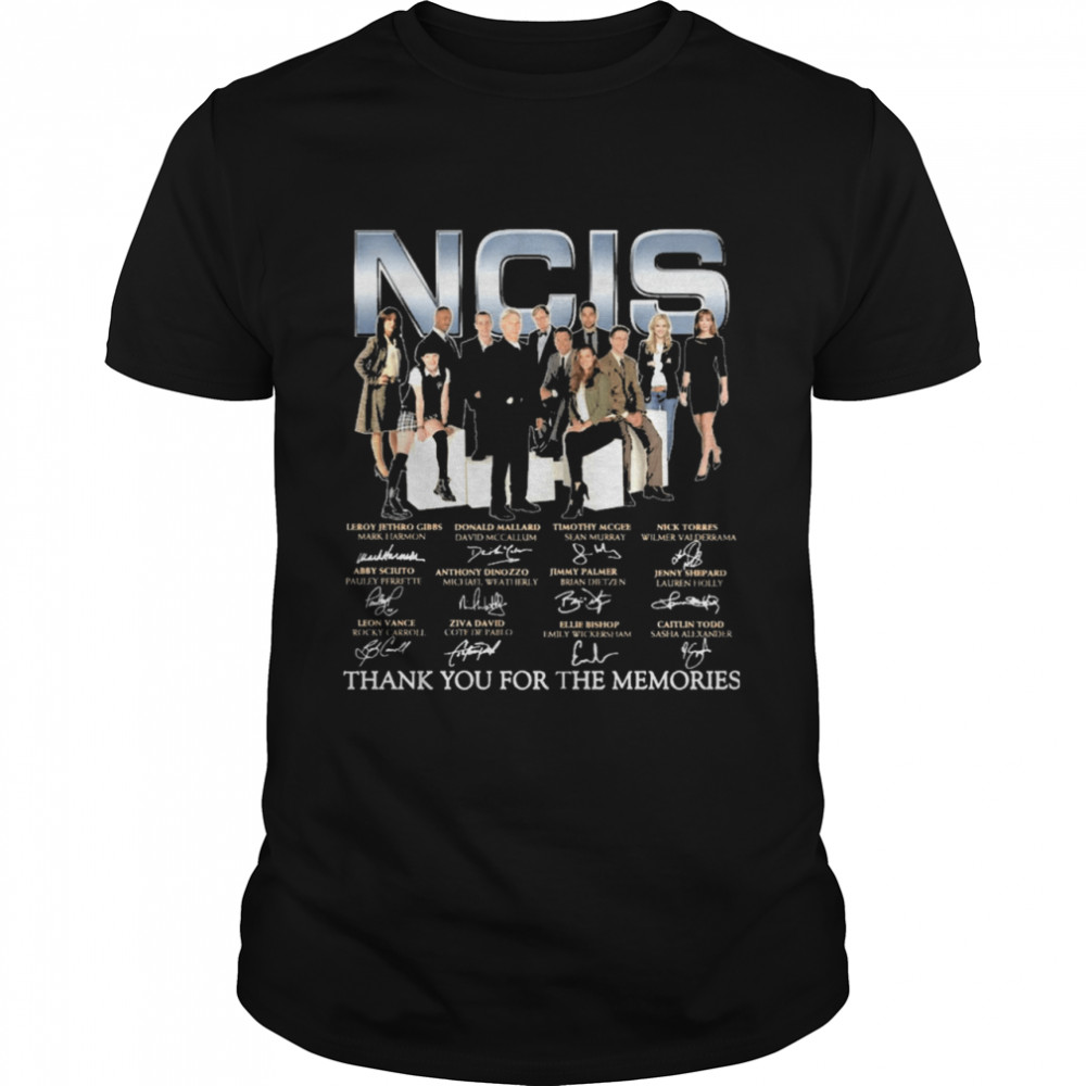Ncis Movie 2021 signatures thank you for the memories shirt