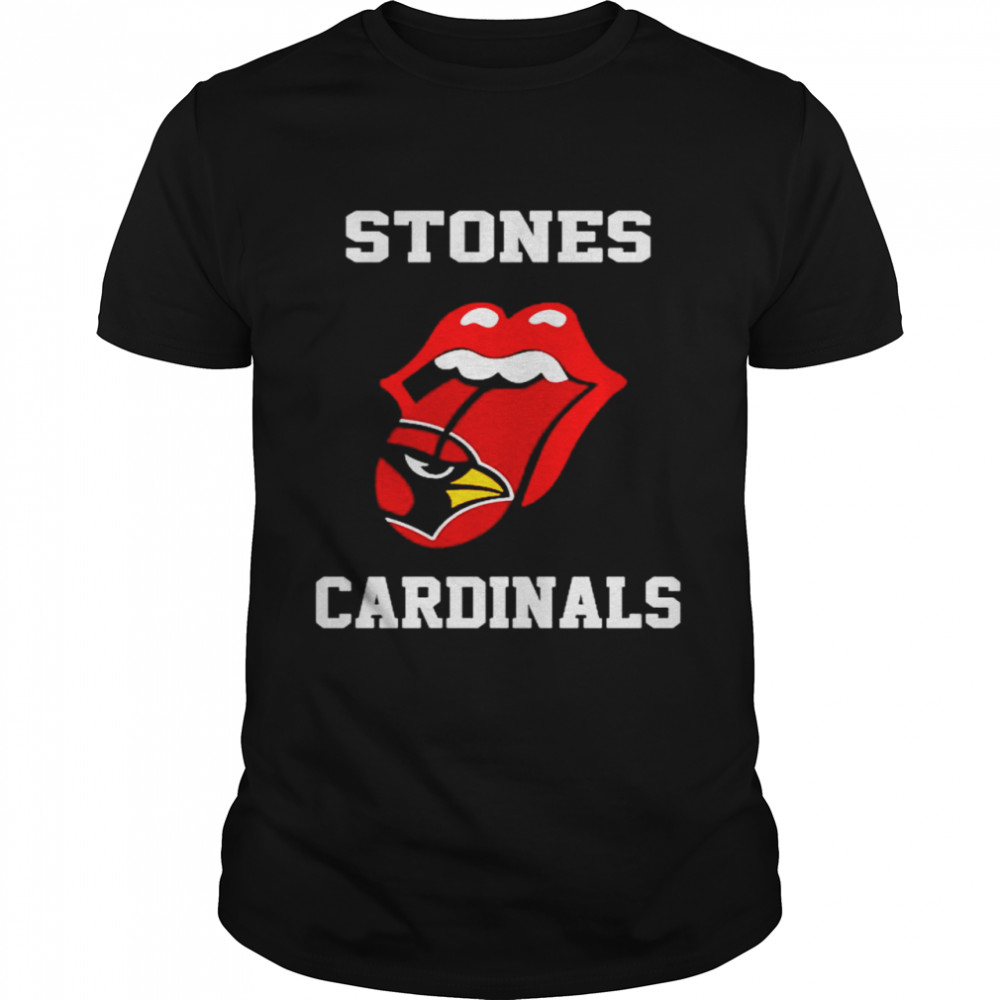 The Rolling Stones St. Louis Cardinals lips shirt