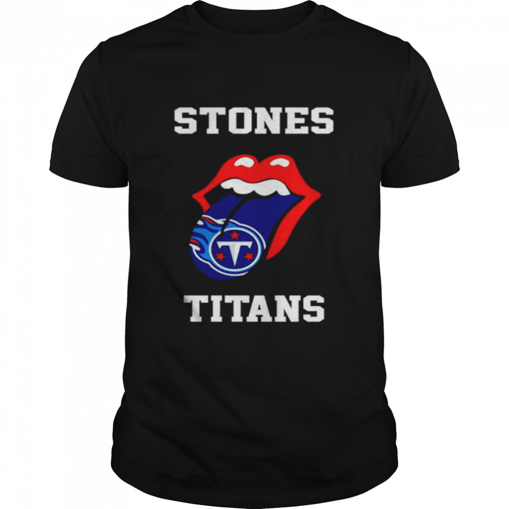 The Rolling Stones Tennessee Titans lips shirt