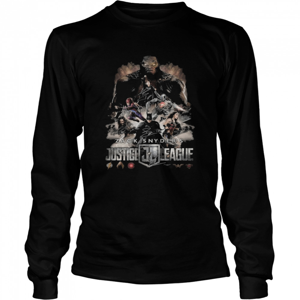 Zack Snyder’s Justice League signatures shirt Long Sleeved T-shirt