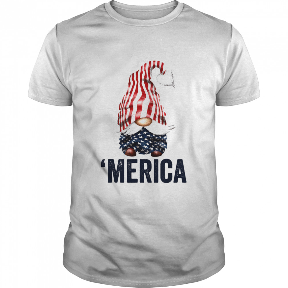 4Th Of July American Gnome merica Shirt