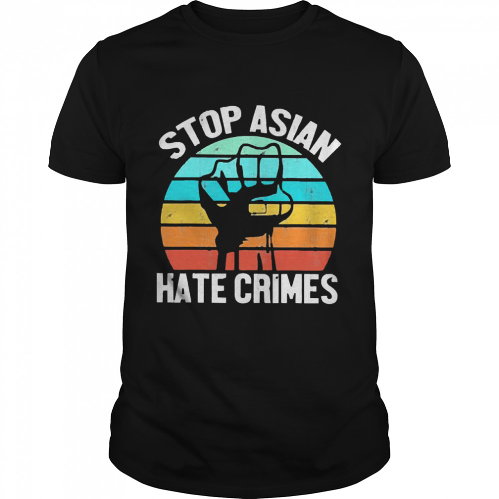 Aapi stop asian hate crimes vintage shirt