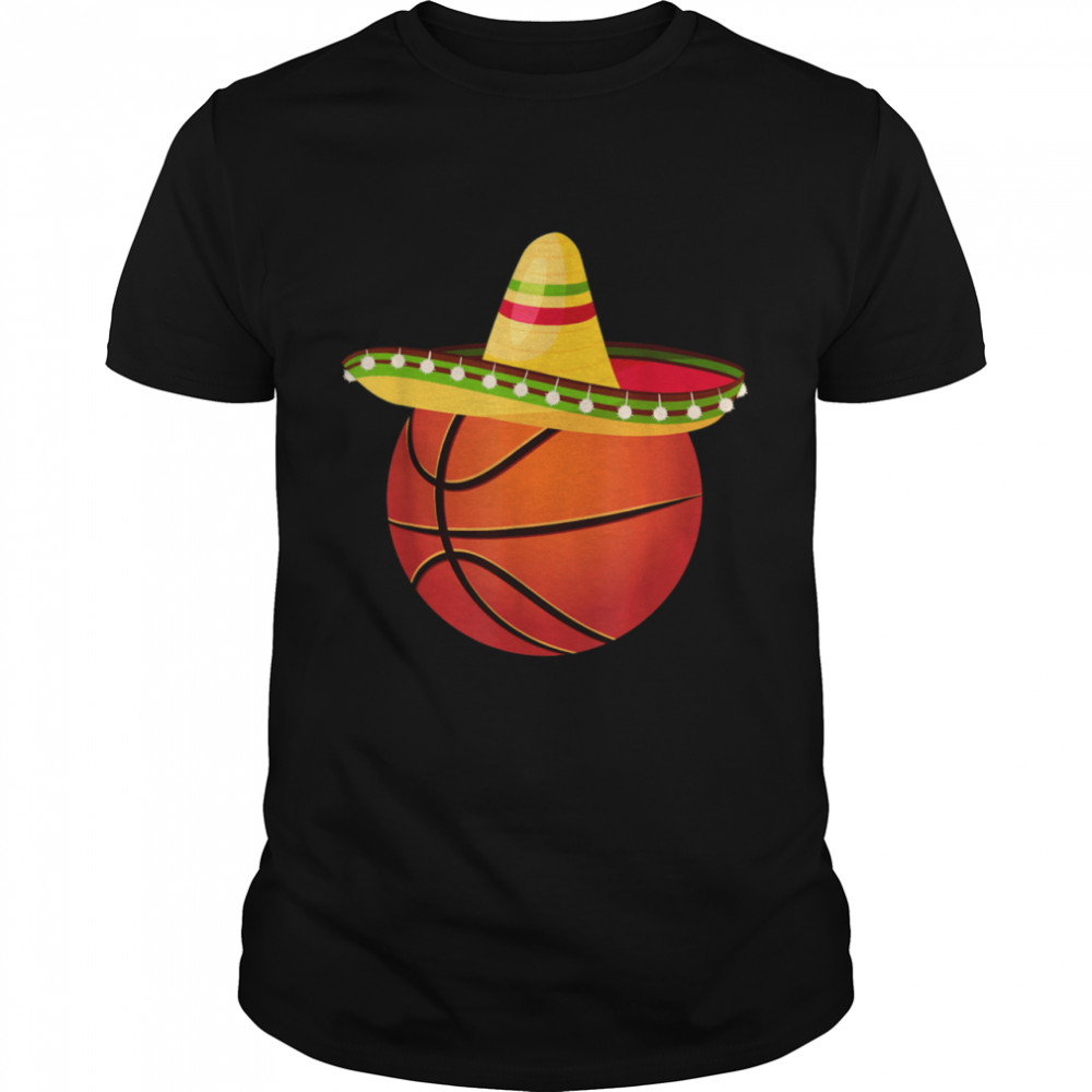 Basketball Sombrero Boys Ball Mexican Basketball Shirt