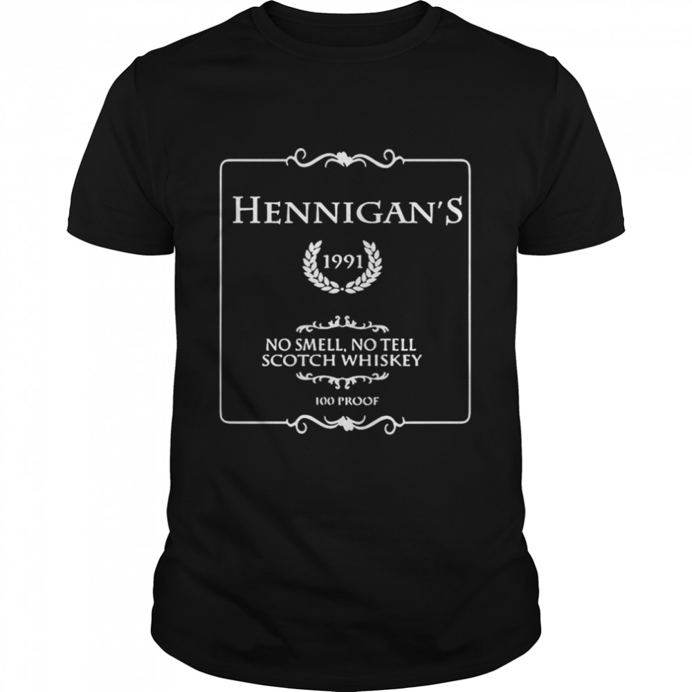 Hennigans No Smell No Tell Scotch Whiskey shirt Classic Men's T-shirt