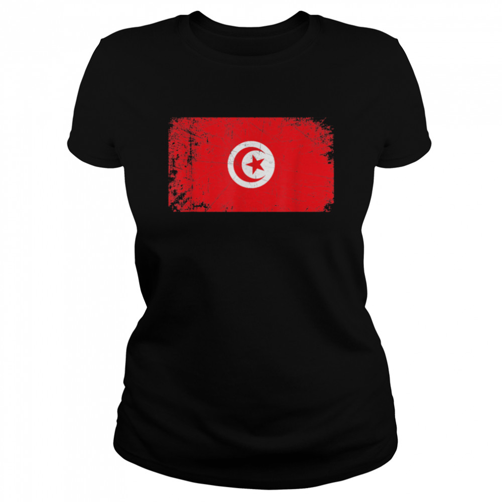 Made In TUNISIA TUNISIAN Flag  Classic Women's T-shirt