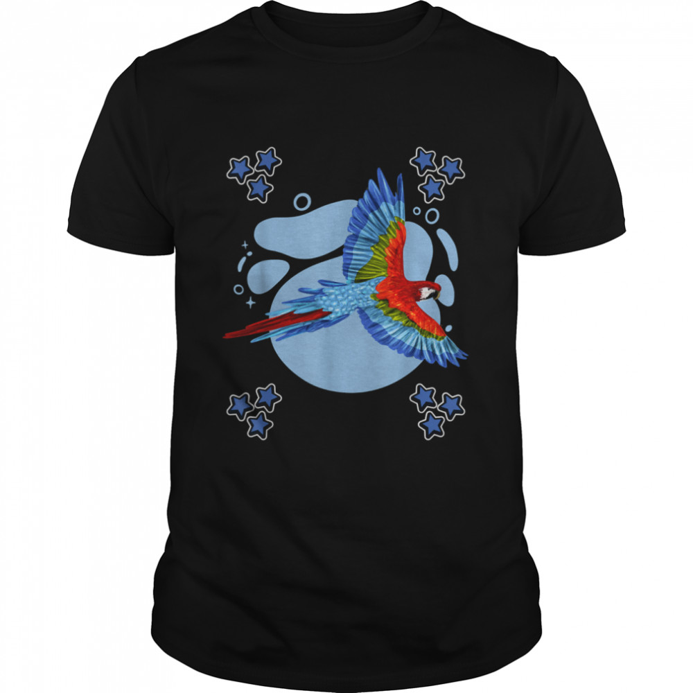 Parrot Art Drawing Stars Boys Parrot Shirt