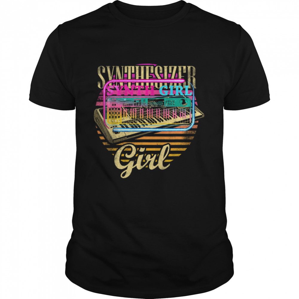 Synthesizer Girl  Classic Men's T-shirt
